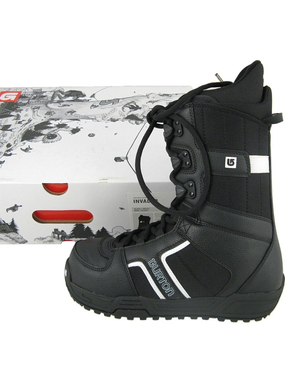 NEW Burton Invader Snowboard Boots!  US 13  EURO 46.5  Black Traditional Lace